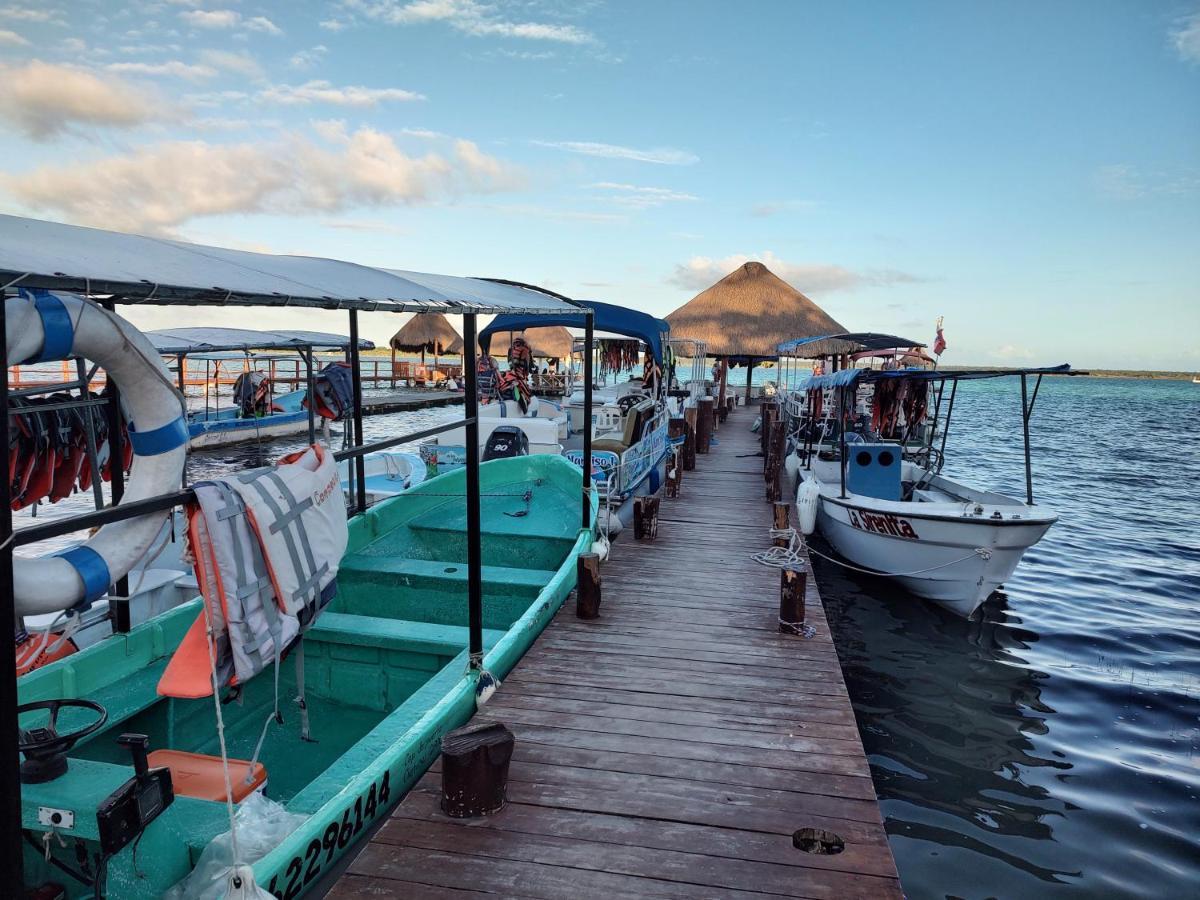 Papitos Bacalar Hotel And Marina Exterior foto