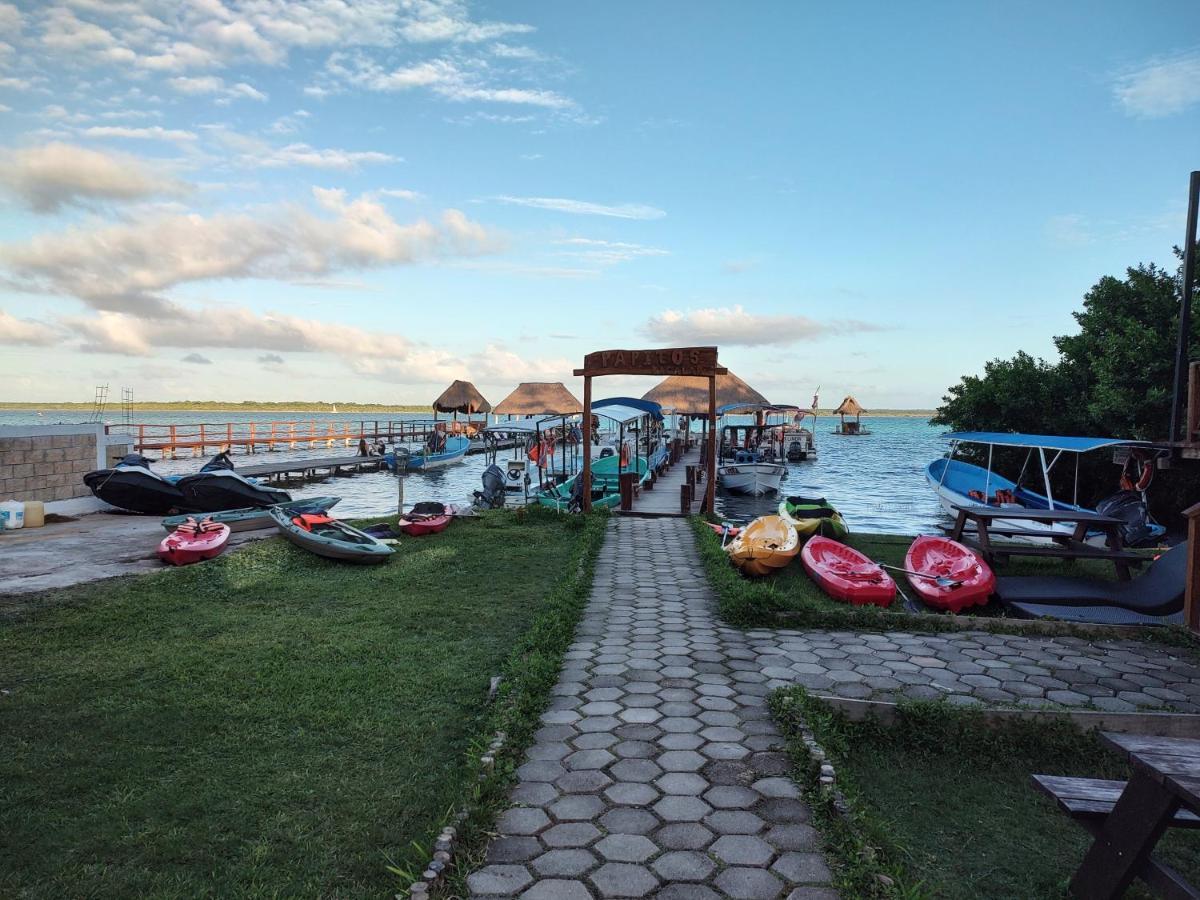 Papitos Bacalar Hotel And Marina Exterior foto